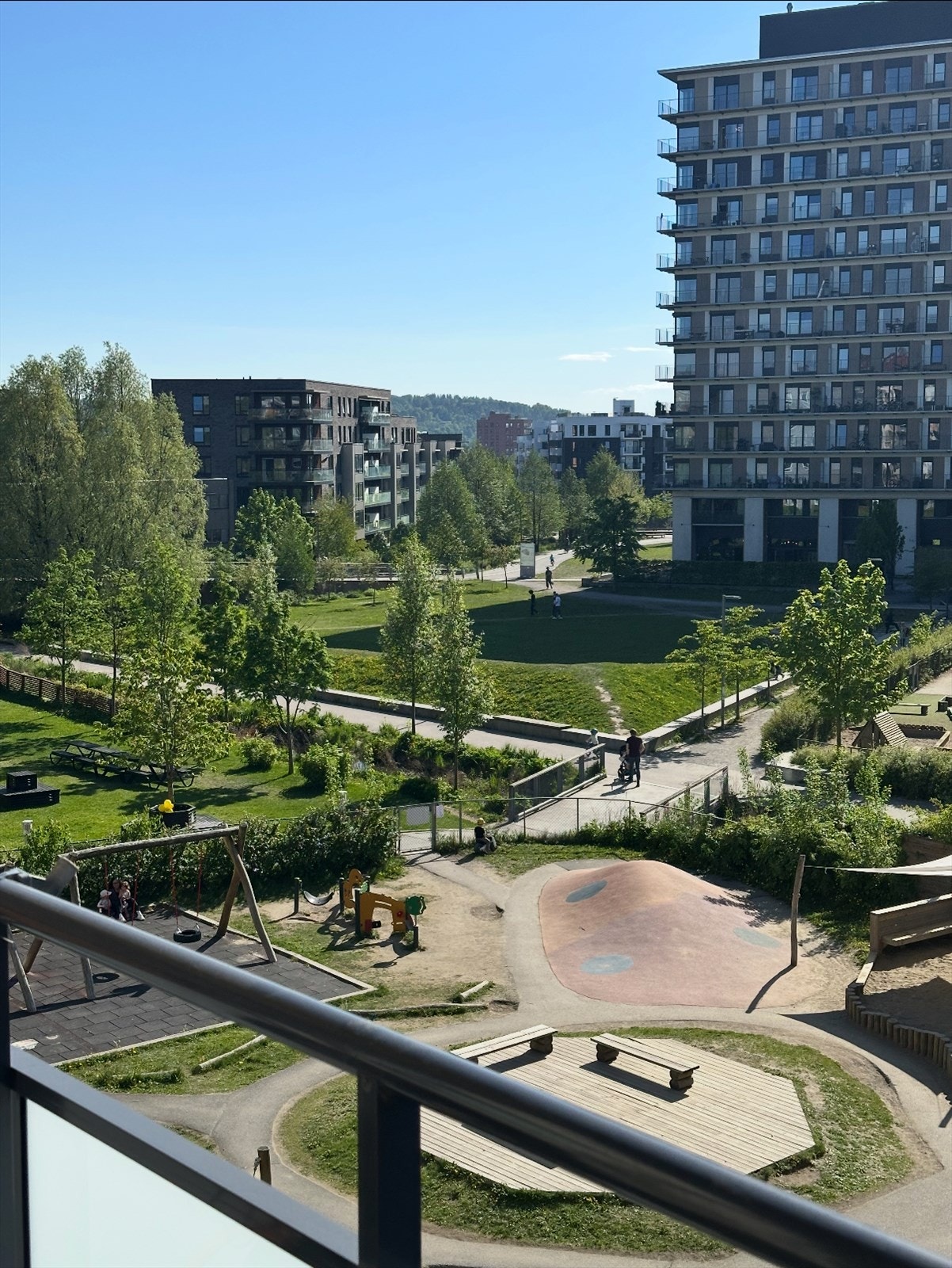 Utsikt fra balkongen - Selgers bilde Galleribilde