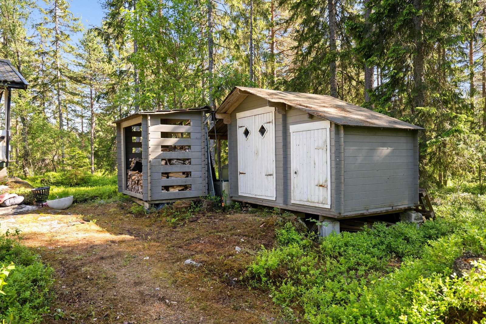 Bod og vedskjul på 4kvm. Galleribilde