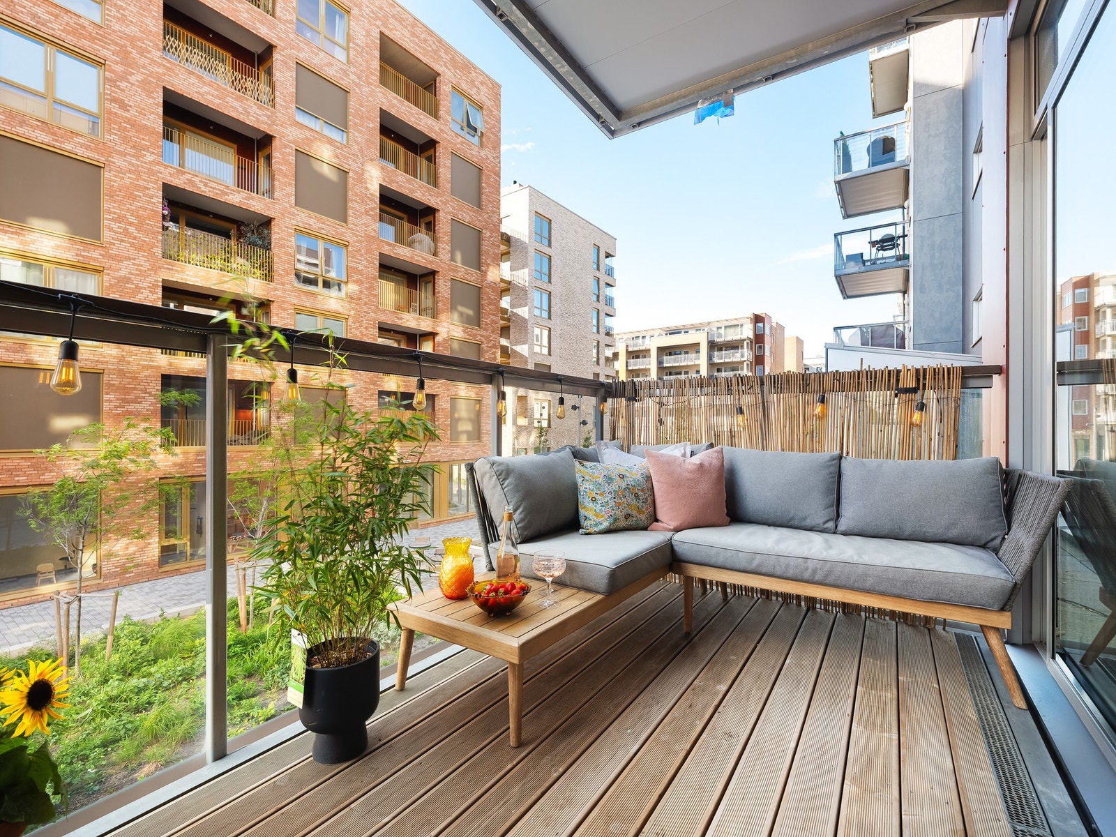 God plass til balkongmøblement, beplantning mm. Galleribilde