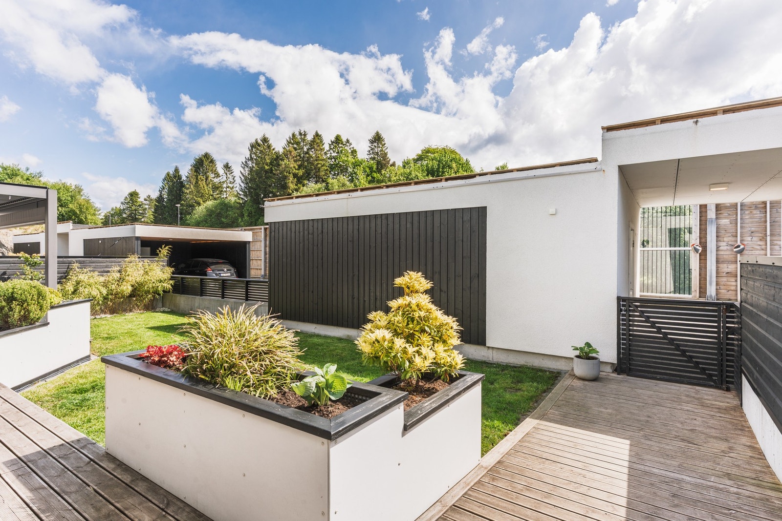 Pent opparbeidede uteområder. Galleribilde