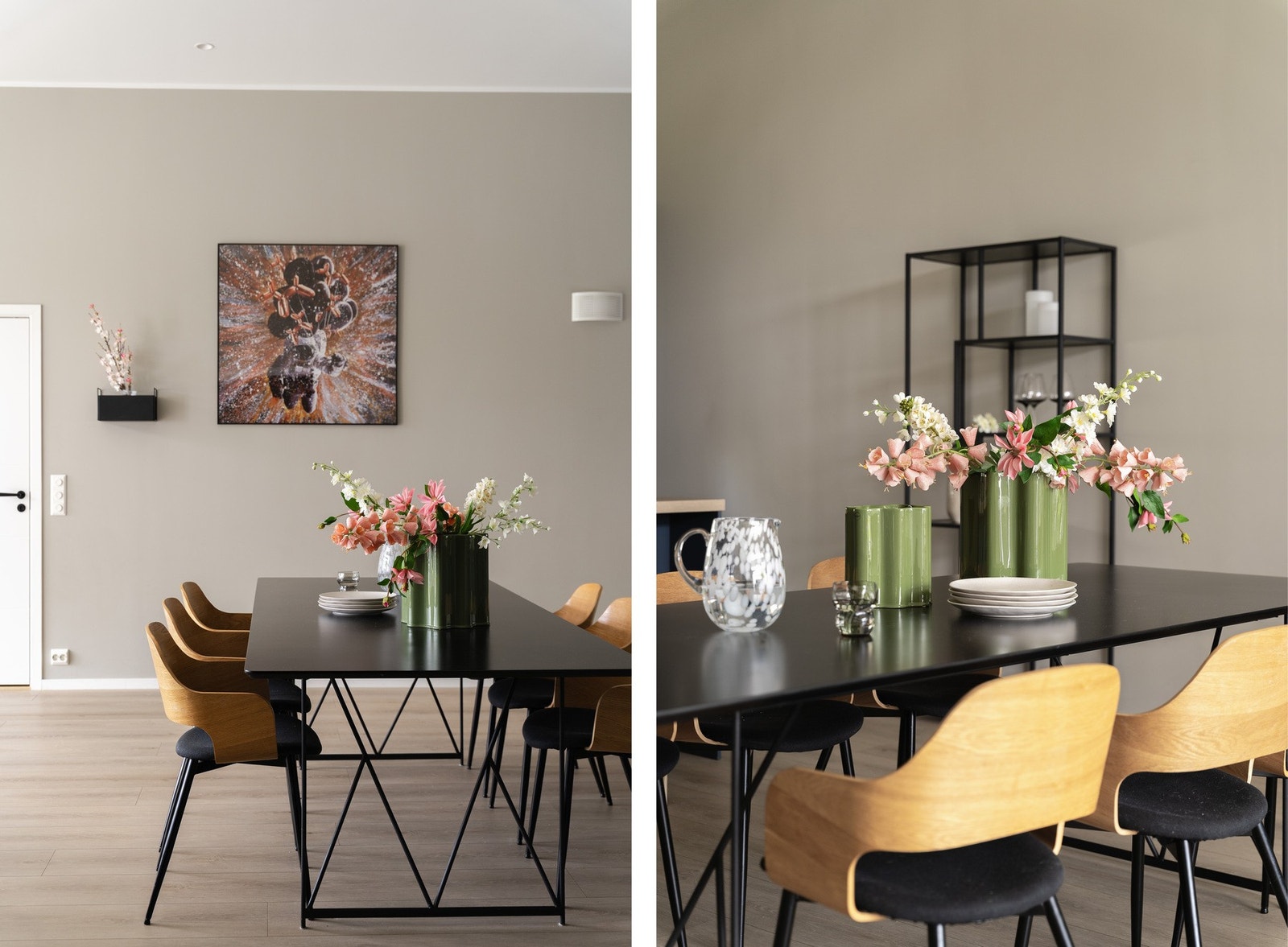 Det er vannbåren varme i alle gulv i boligen. Galleribilde
