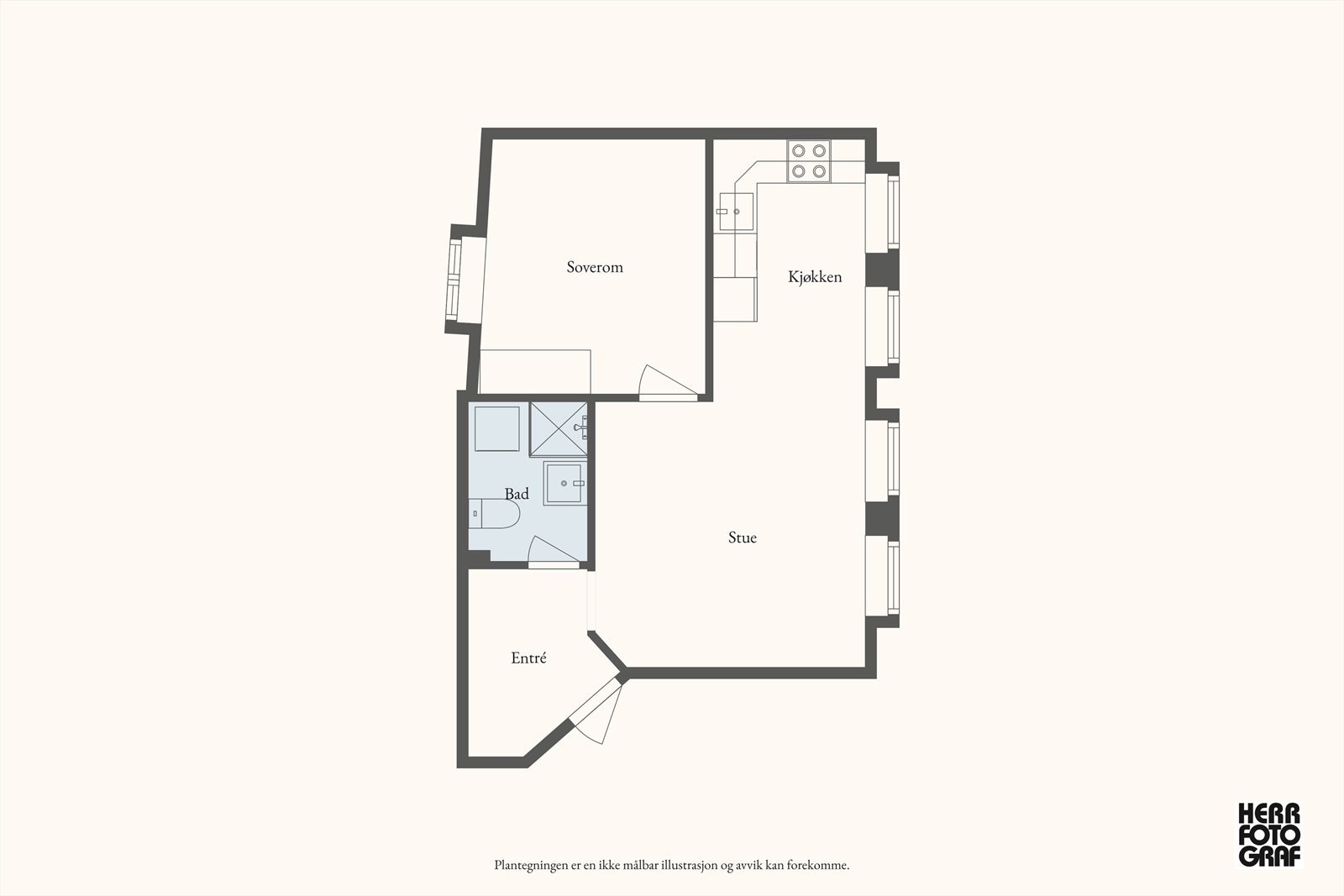 Plantegning Galleribilde