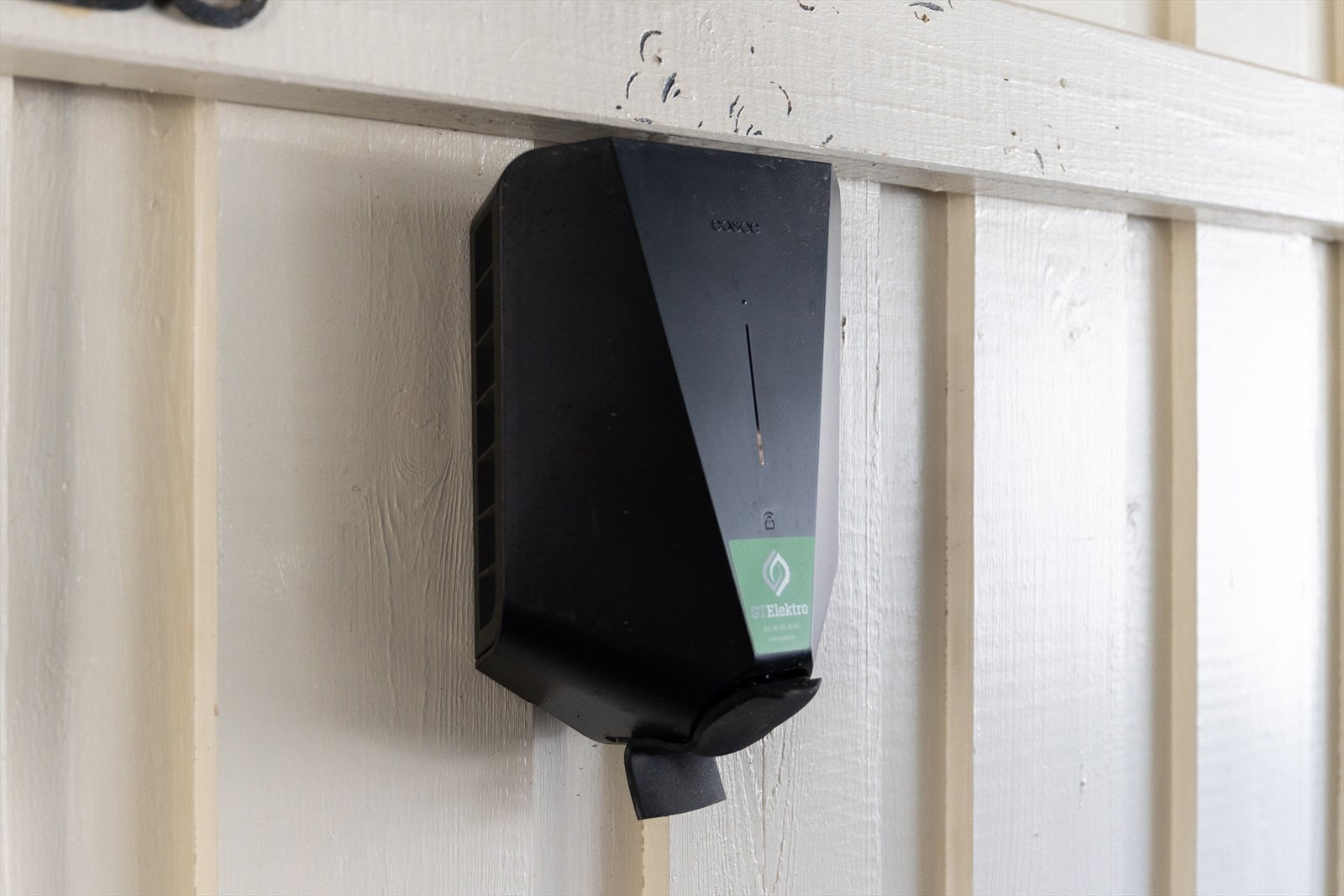 Det er lagt opp til el-bil lader. Galleribilde