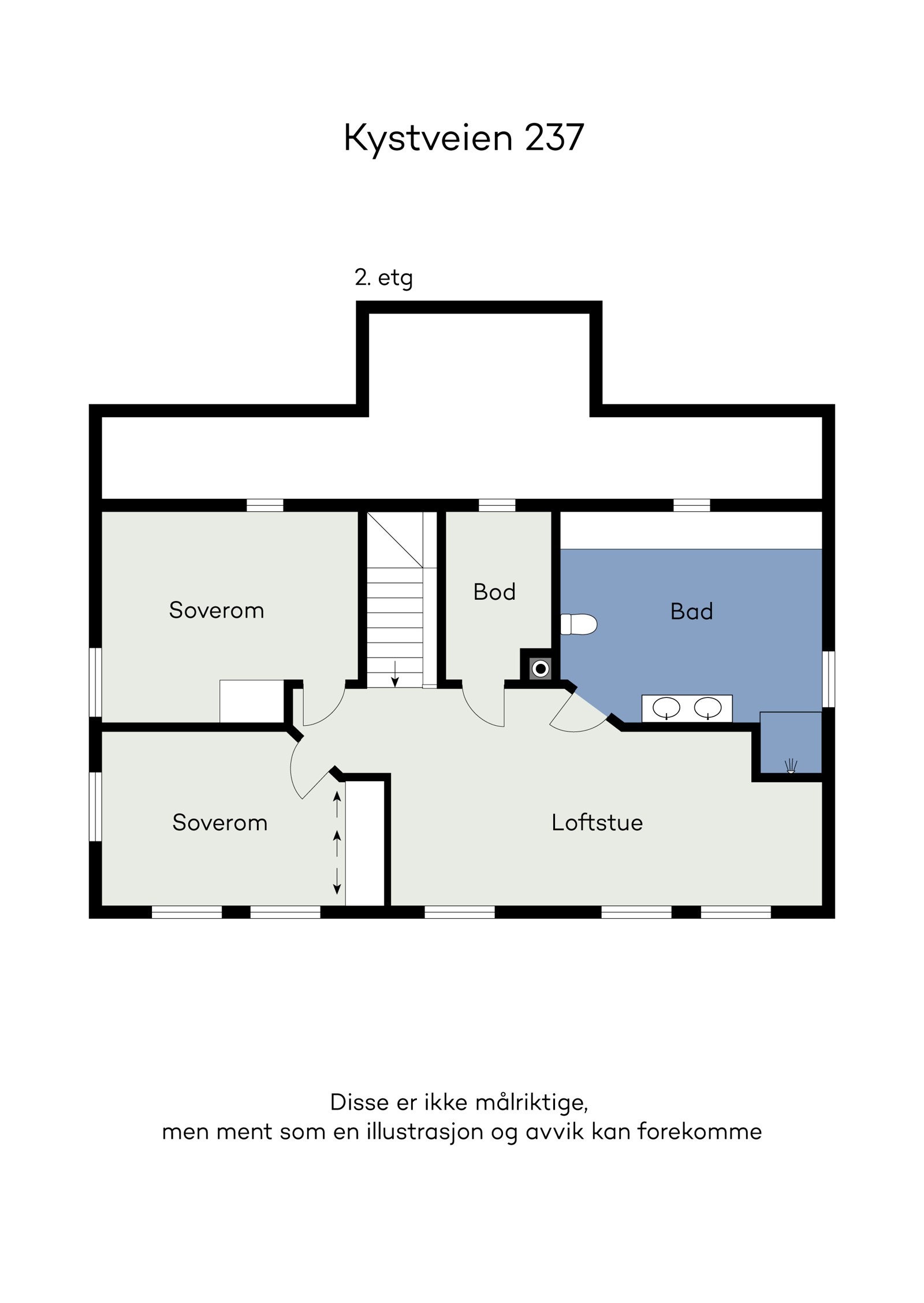 Plantegning 2.etasje. Galleribilde