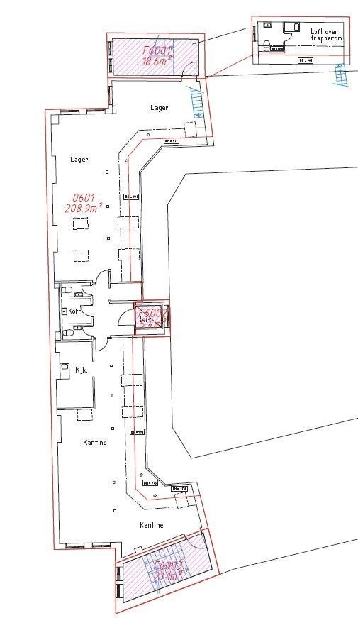 Planløsning for 6.etg Galleribilde