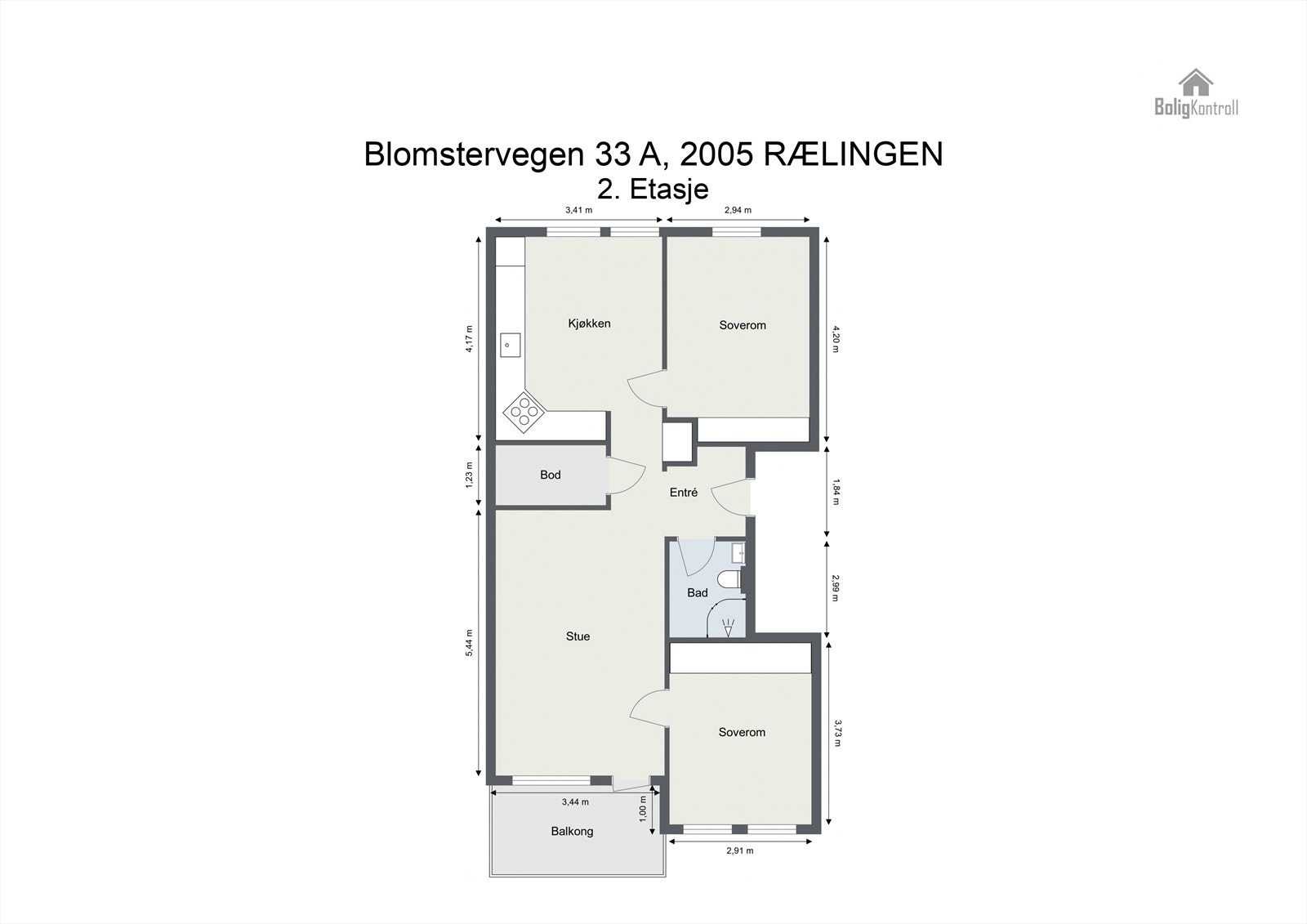 Plantegning Galleribilde