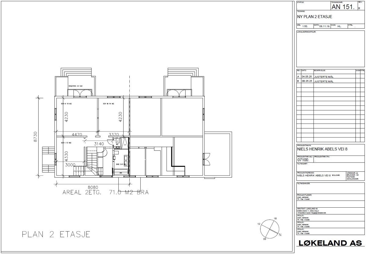 Planskisse 2. etasje Galleribilde