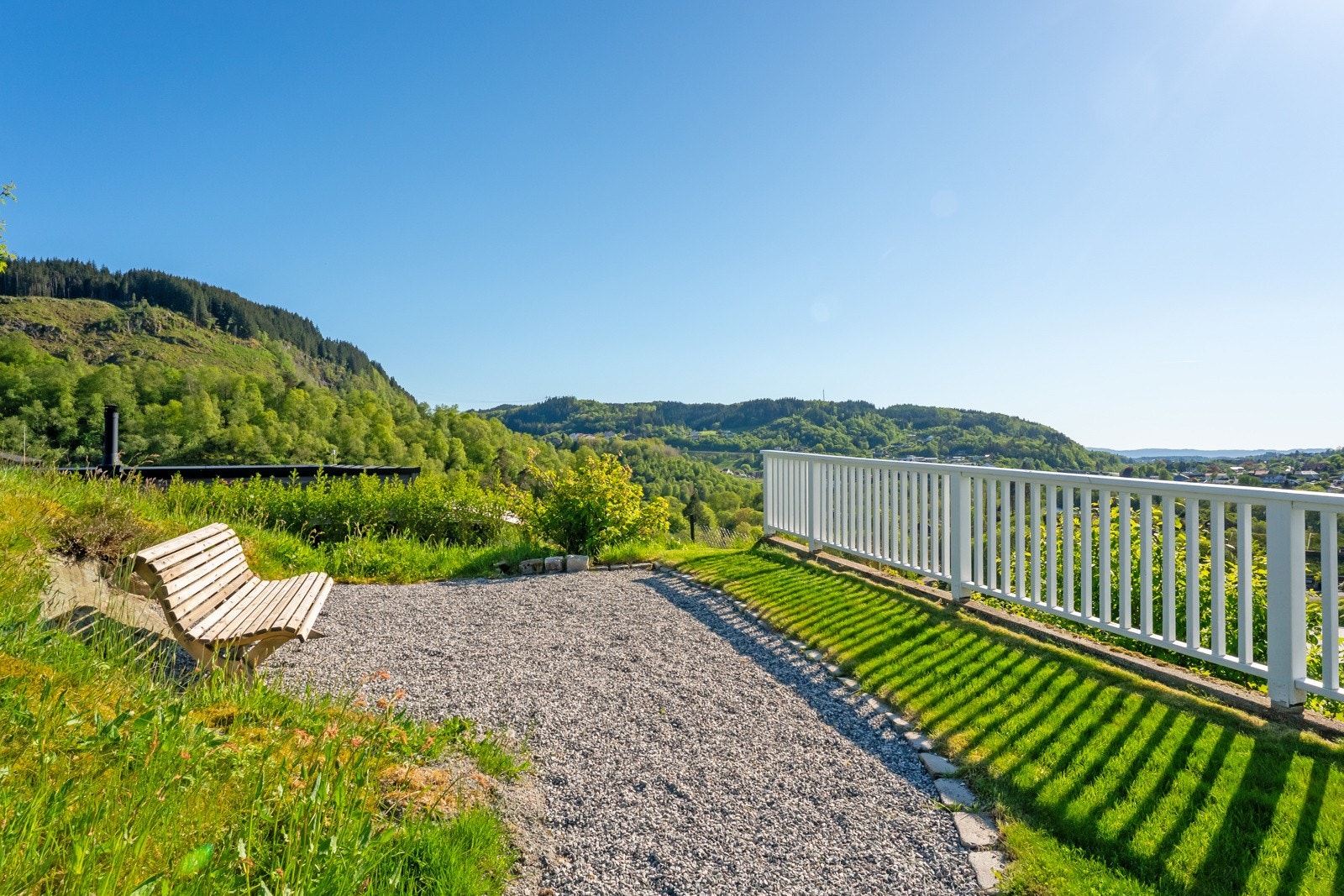 Panoramautsikt de fleste bare kan drømme om. Galleribilde