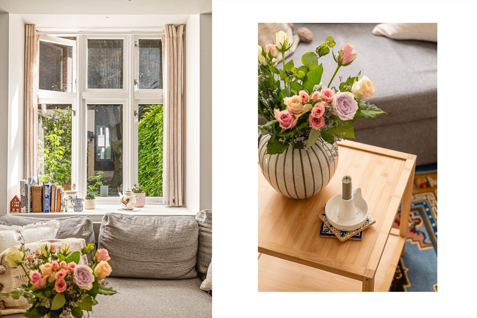 - Stort stuevindu som slipper inn rikelig med naturlig lys - uten direkte sol eller ubehagelig varme om sommeren. Merk dype vinduskarmer! - Galleribilde