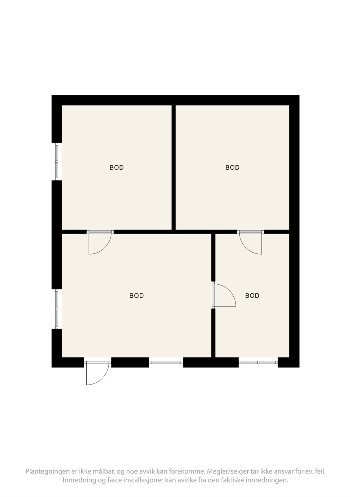 Kjeller plantegning. Galleribilde