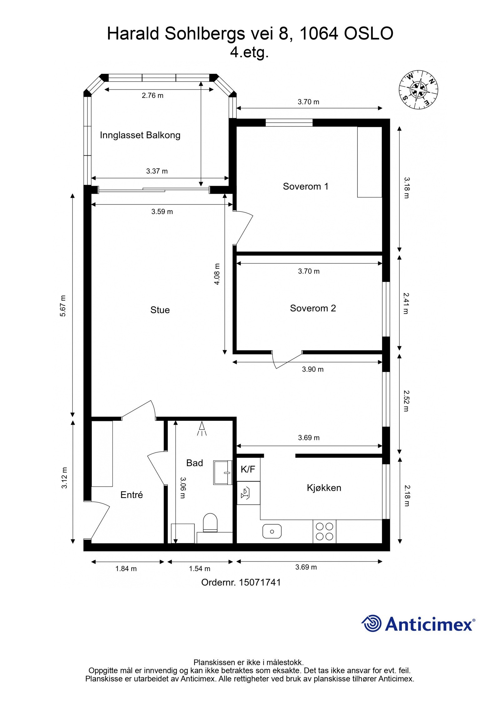 Plantegning Galleribilde