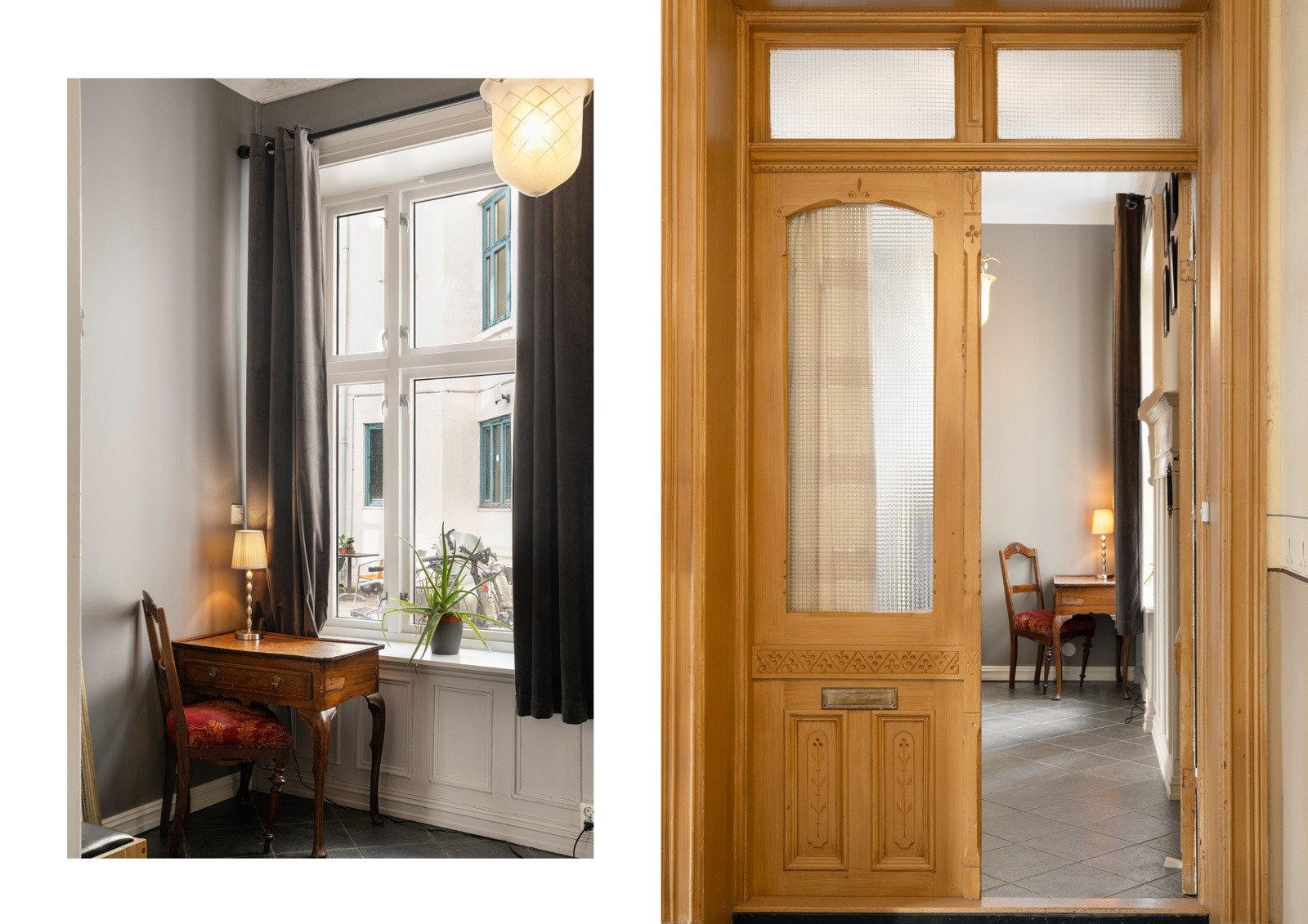 Stor og representativ hall med varmekabler. Elektronisk dørlåssystem og calling (Defigo) Galleribilde