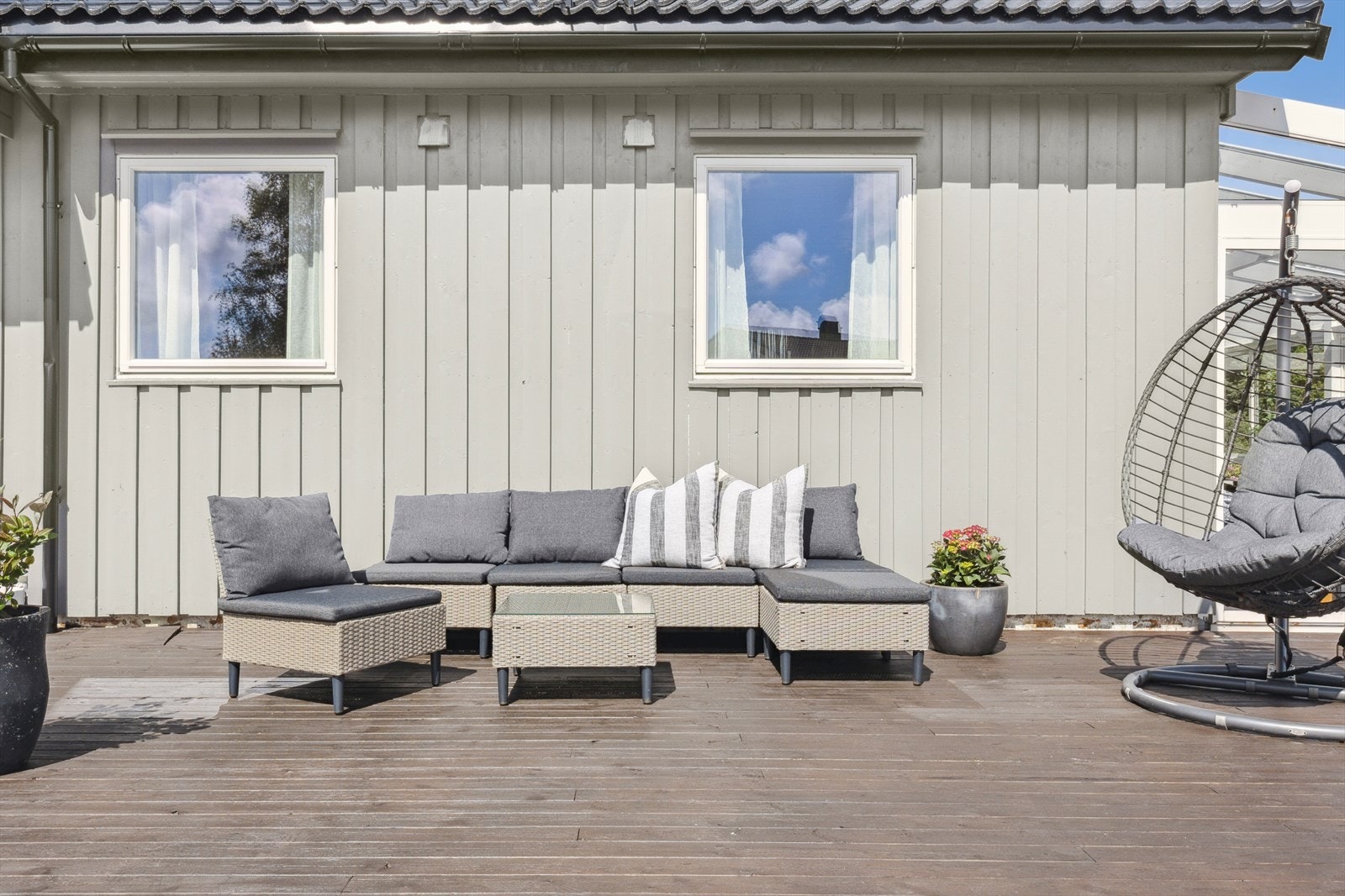 Et naturlig samlingspunkt på fine dager. Galleribilde