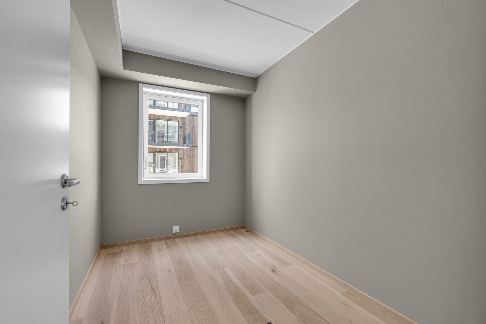 Begge rommene har plass til seng og skap. Galleribilde