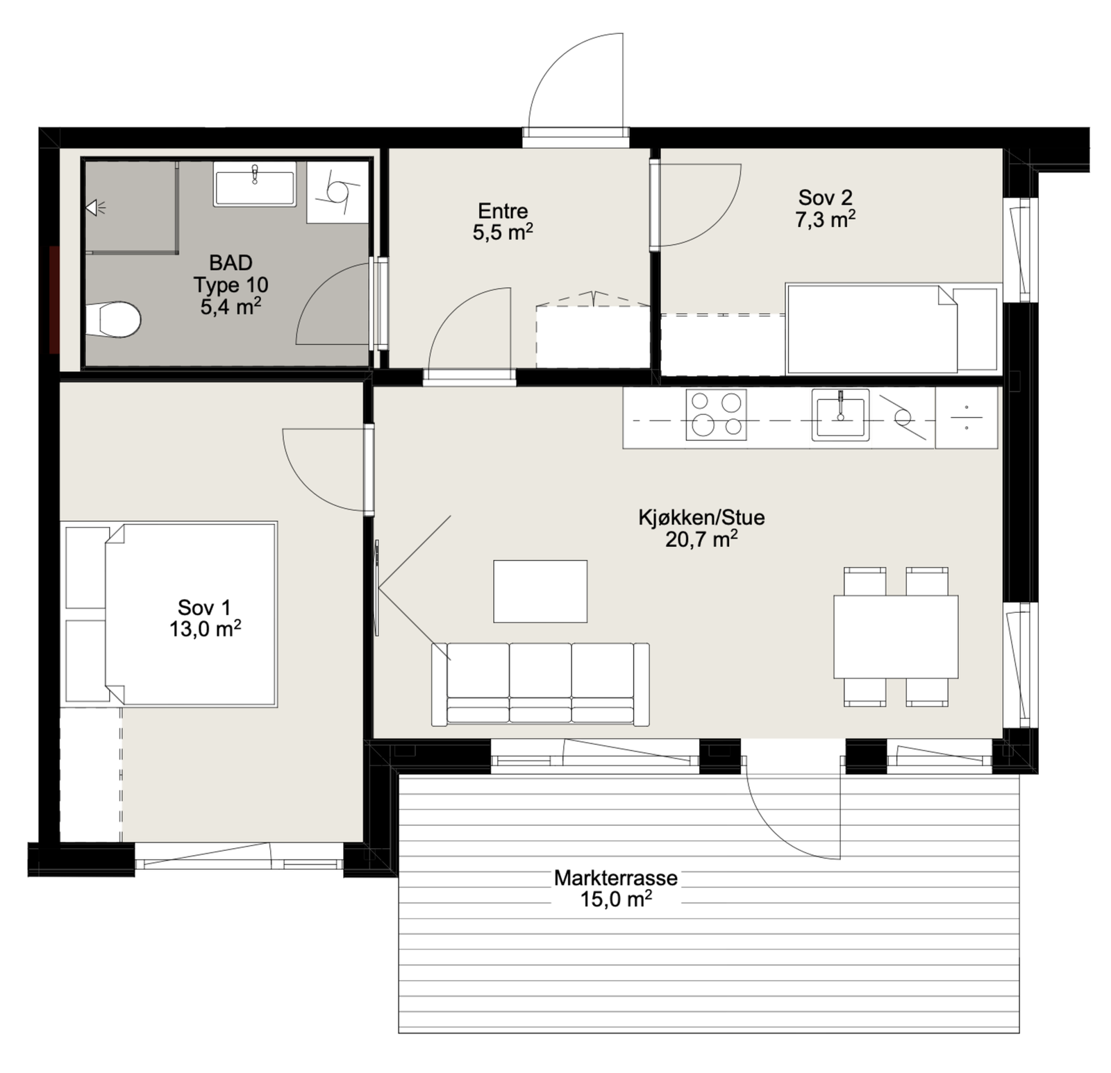 Planskisse. Galleribilde