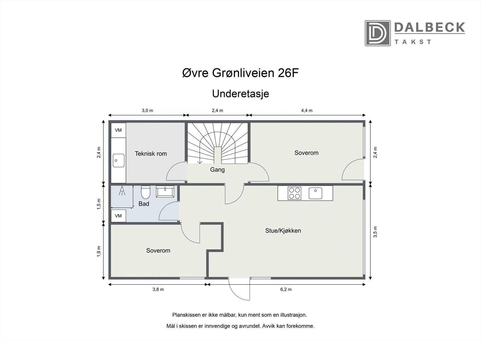 Plantegning - Underetasje Galleribilde