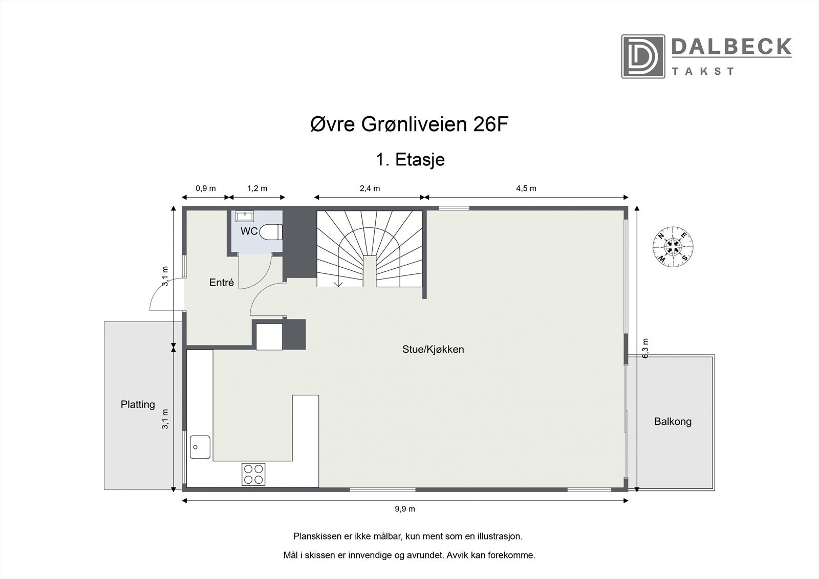 Plantegning - 1. Etasje Galleribilde