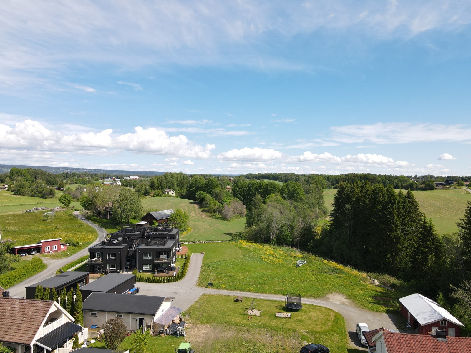 Oversikt over tomter med nr 9-12 Galleribilde