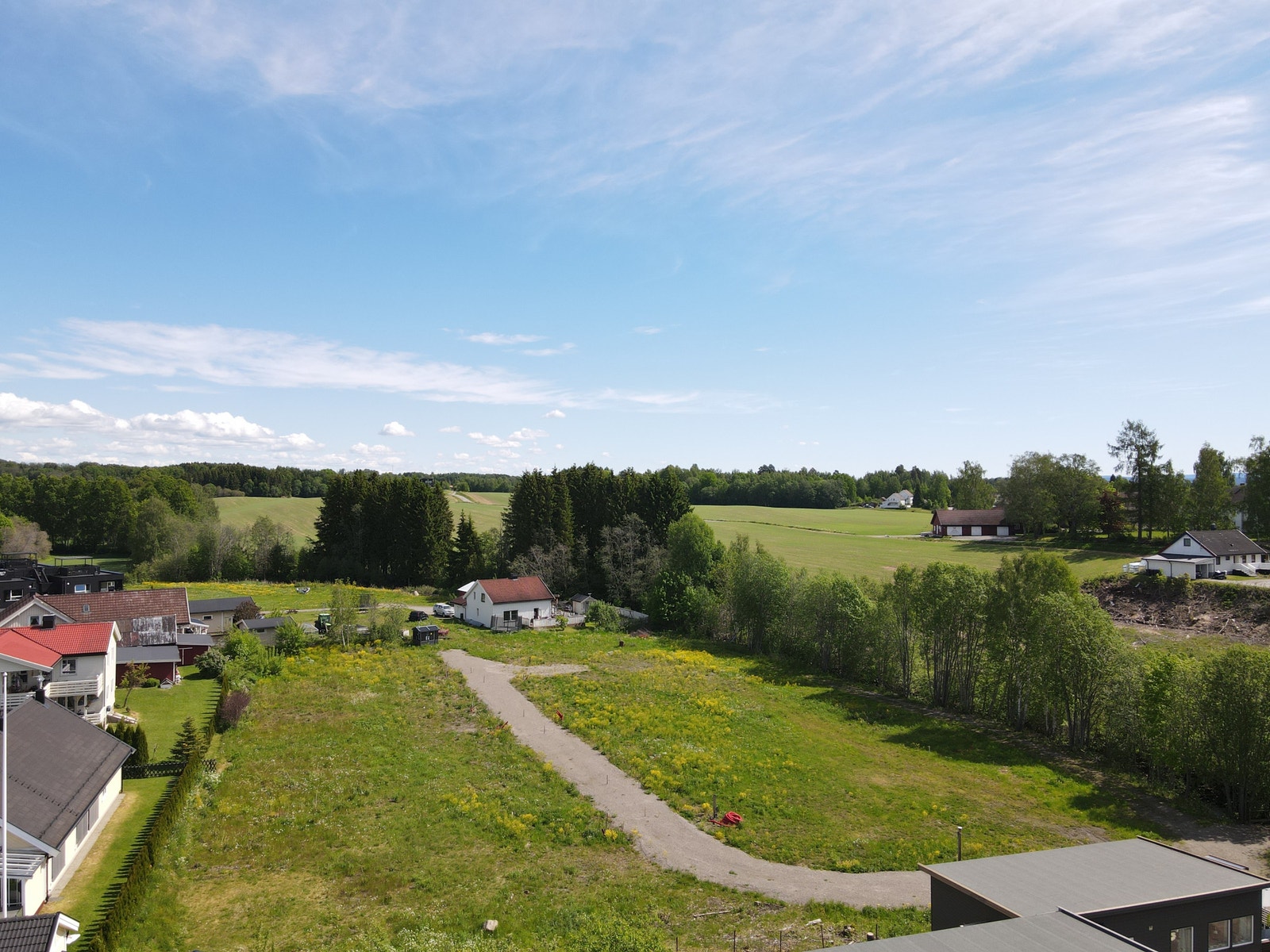 Oversikt over tomter med nr 1-8 Galleribilde