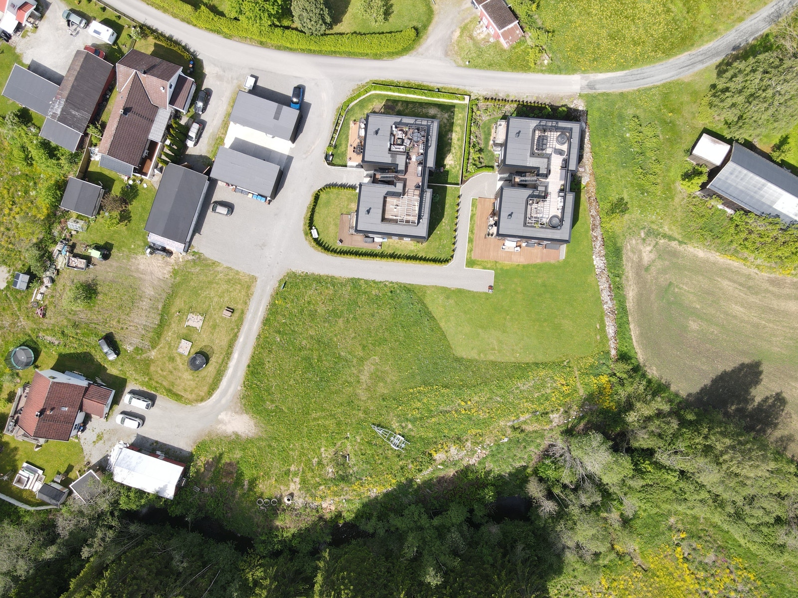 Oversikt over tomter nr 9-12 Galleribilde