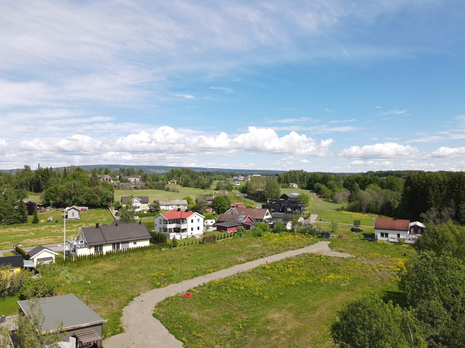 Oversikt over tomter med nr 1-8 Galleribilde