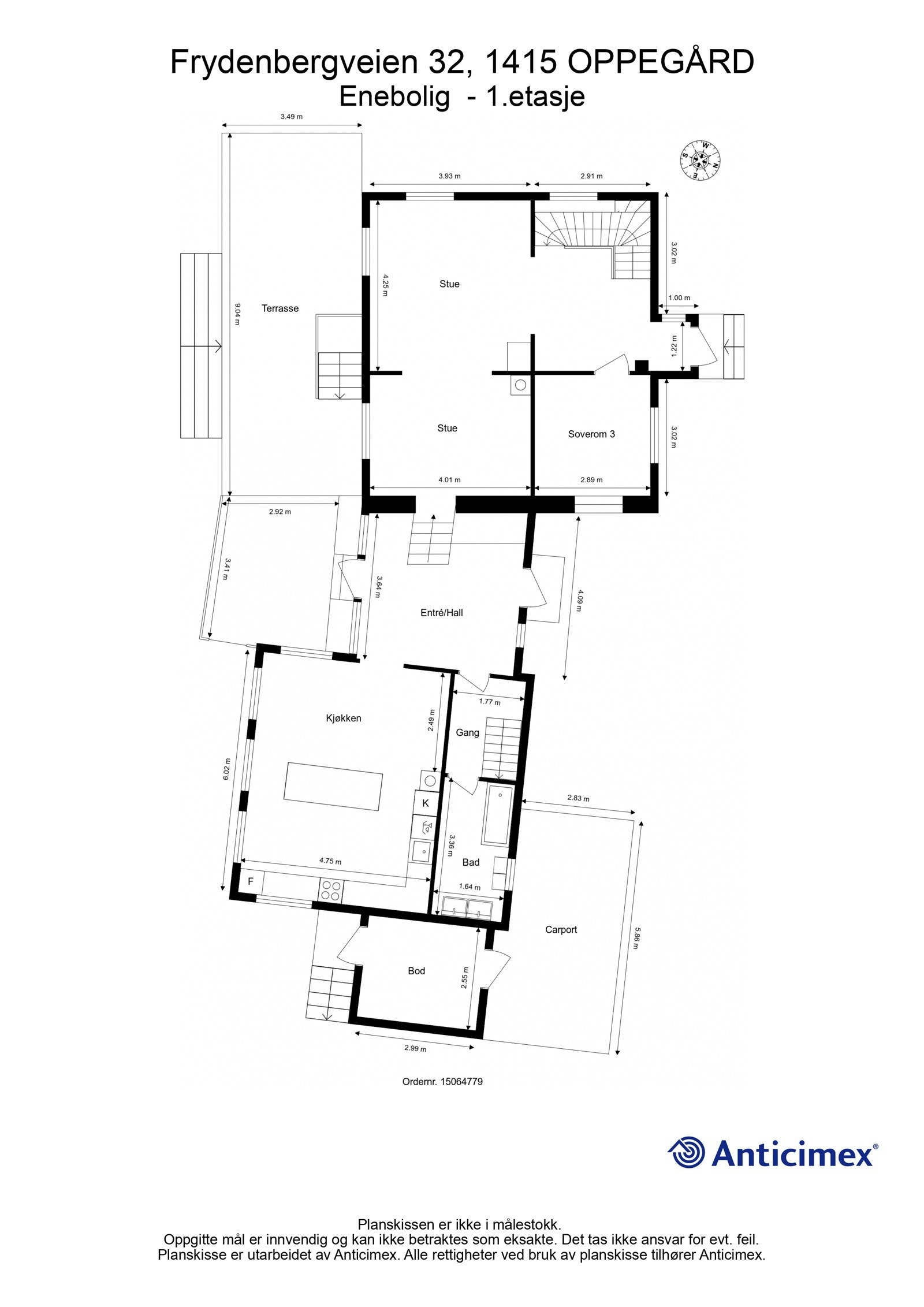 Plan 1. etasje Galleribilde
