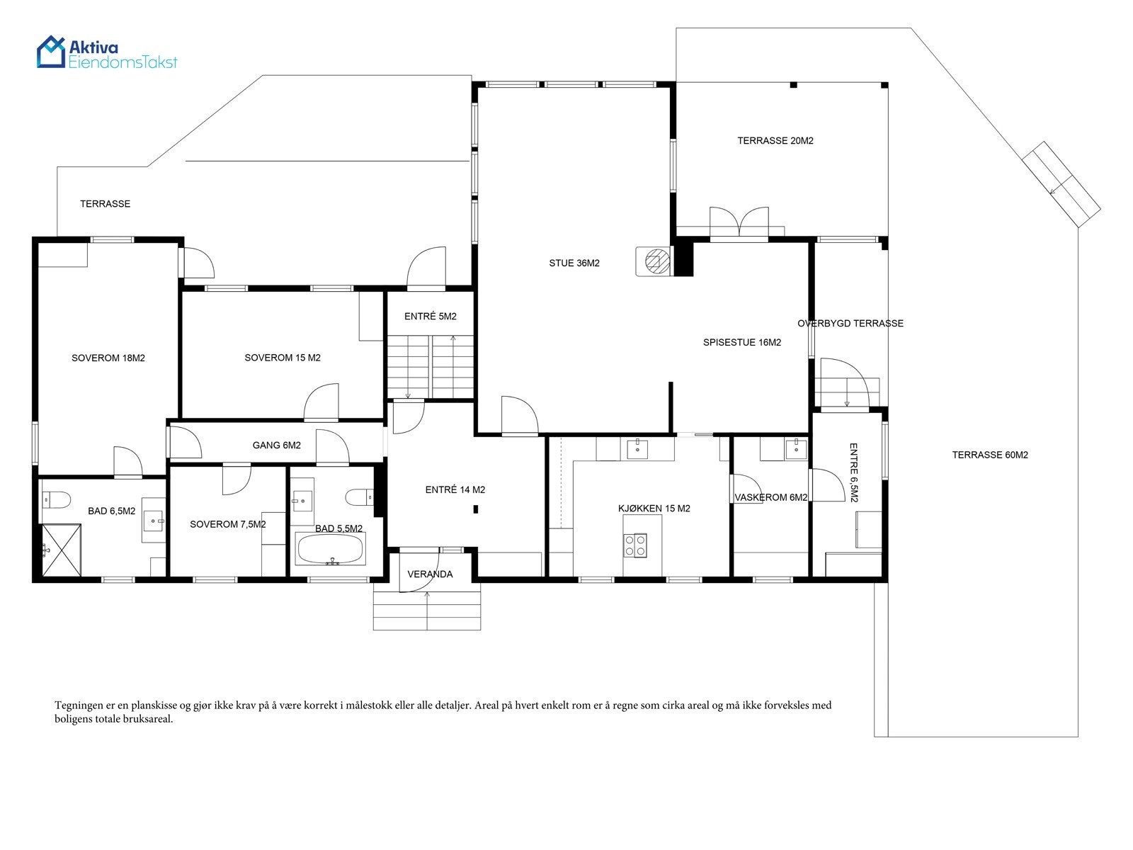 Planskisse første etasje. Galleribilde