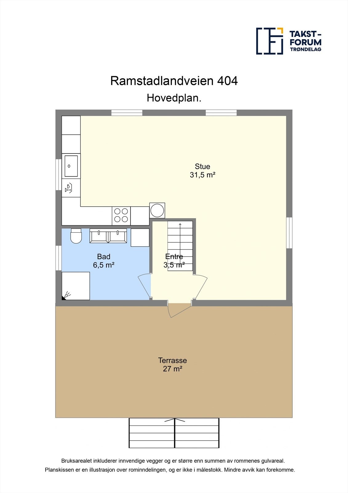 planskisse 1. etg Galleribilde