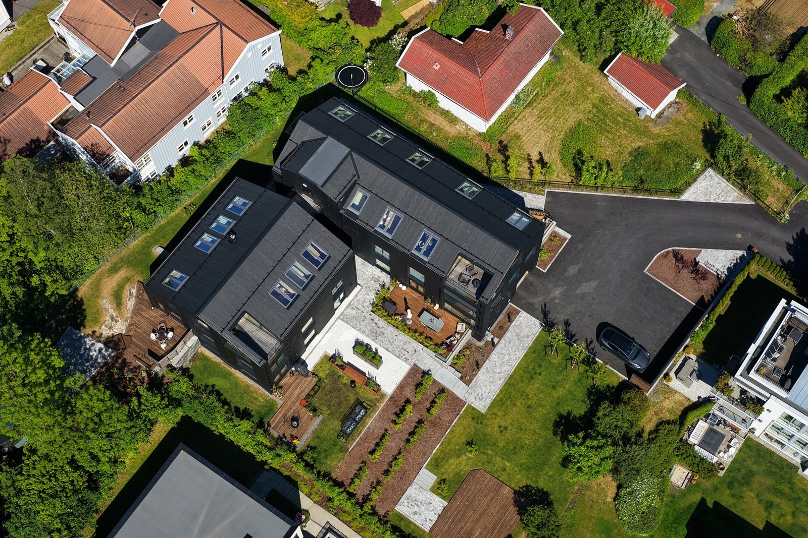 Eksklusive uteområder designet av ID Hagedesign Galleribilde