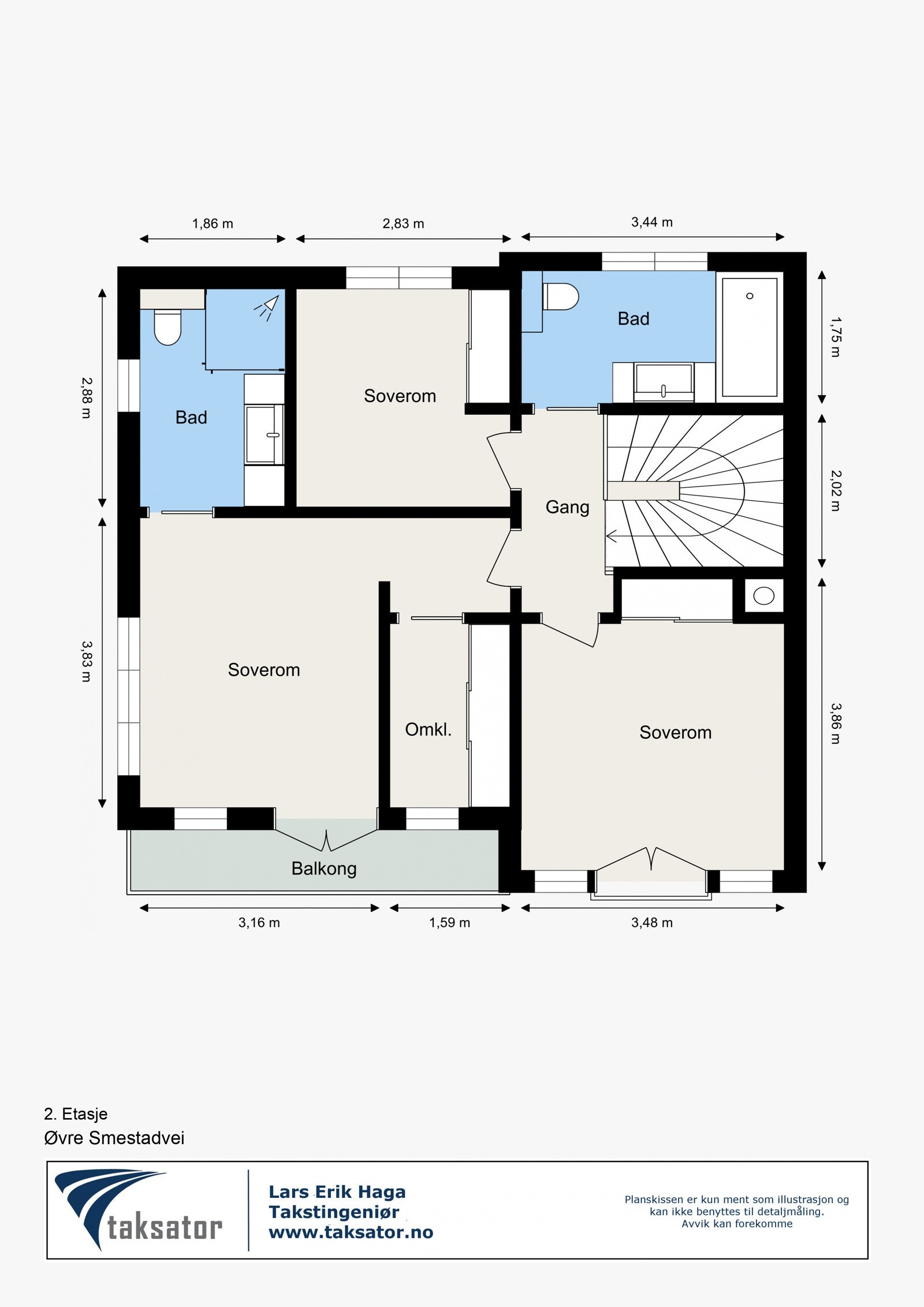 Plantegning 2. etasje. Galleribilde
