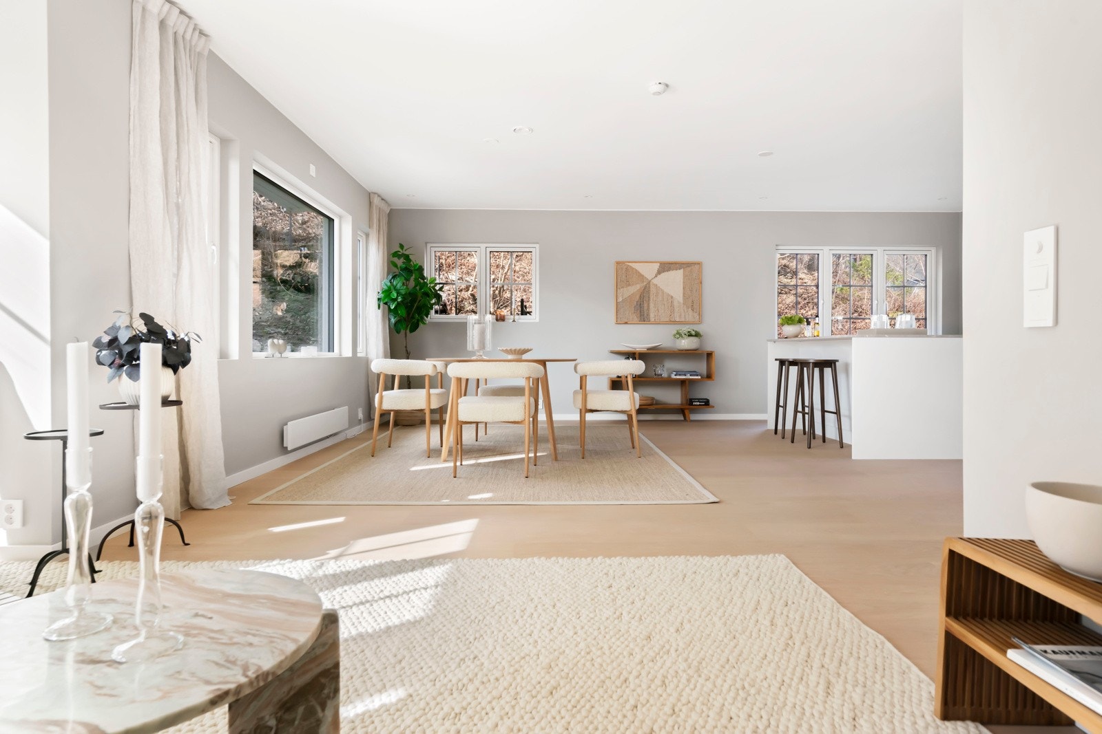 Her ligger du rolig til i blindvei, i et svært barnevennlig området. Galleribilde