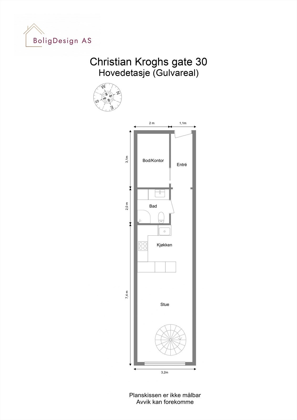Plantegning 6. etg Galleribilde