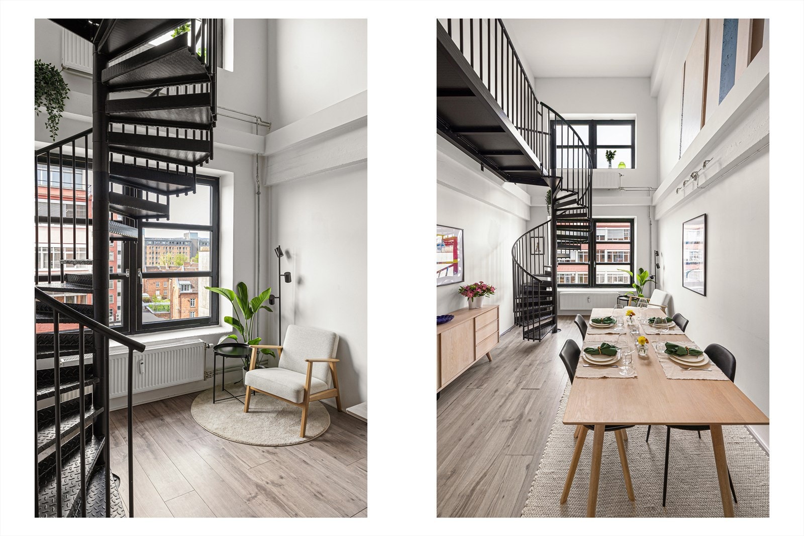 Innvendige gulv er belagt med laminat Galleribilde