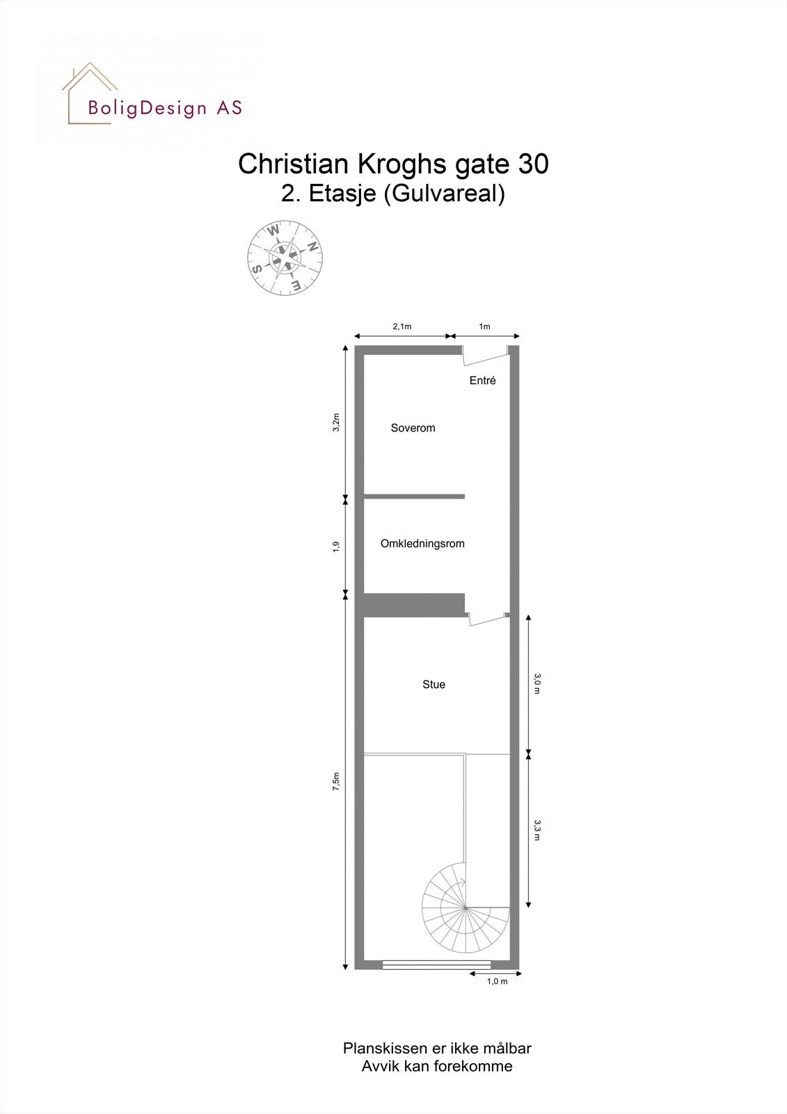 Plantegning 7.etg Galleribilde