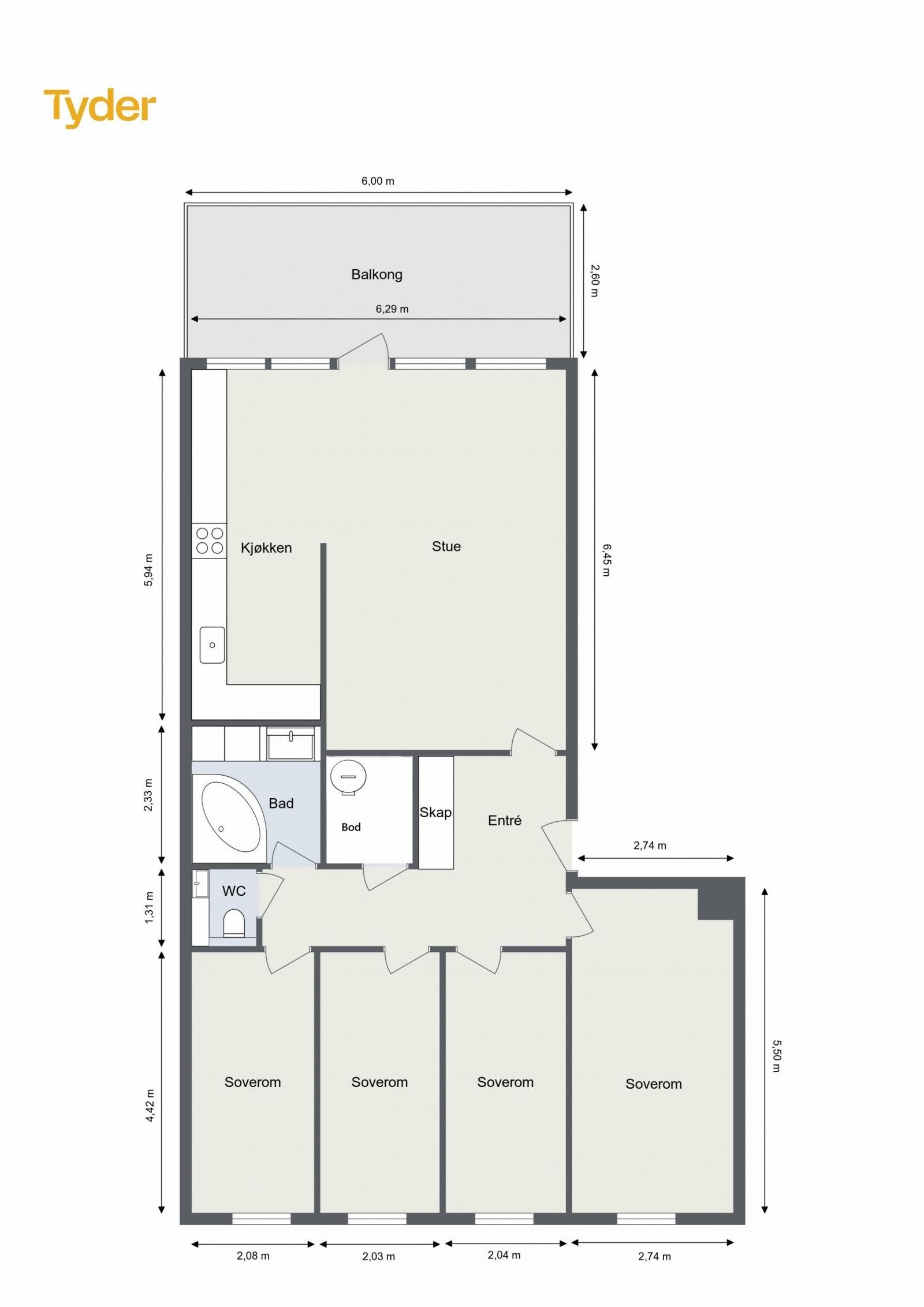 Planskisse 3. Etasje. Galleribilde