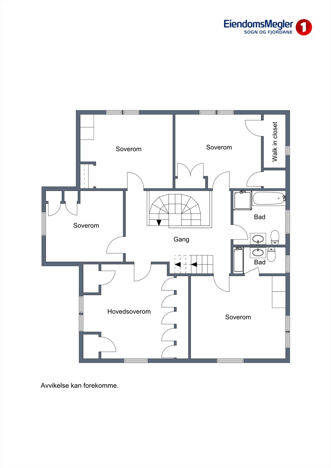 Planteikning 2. etasje Galleribilde