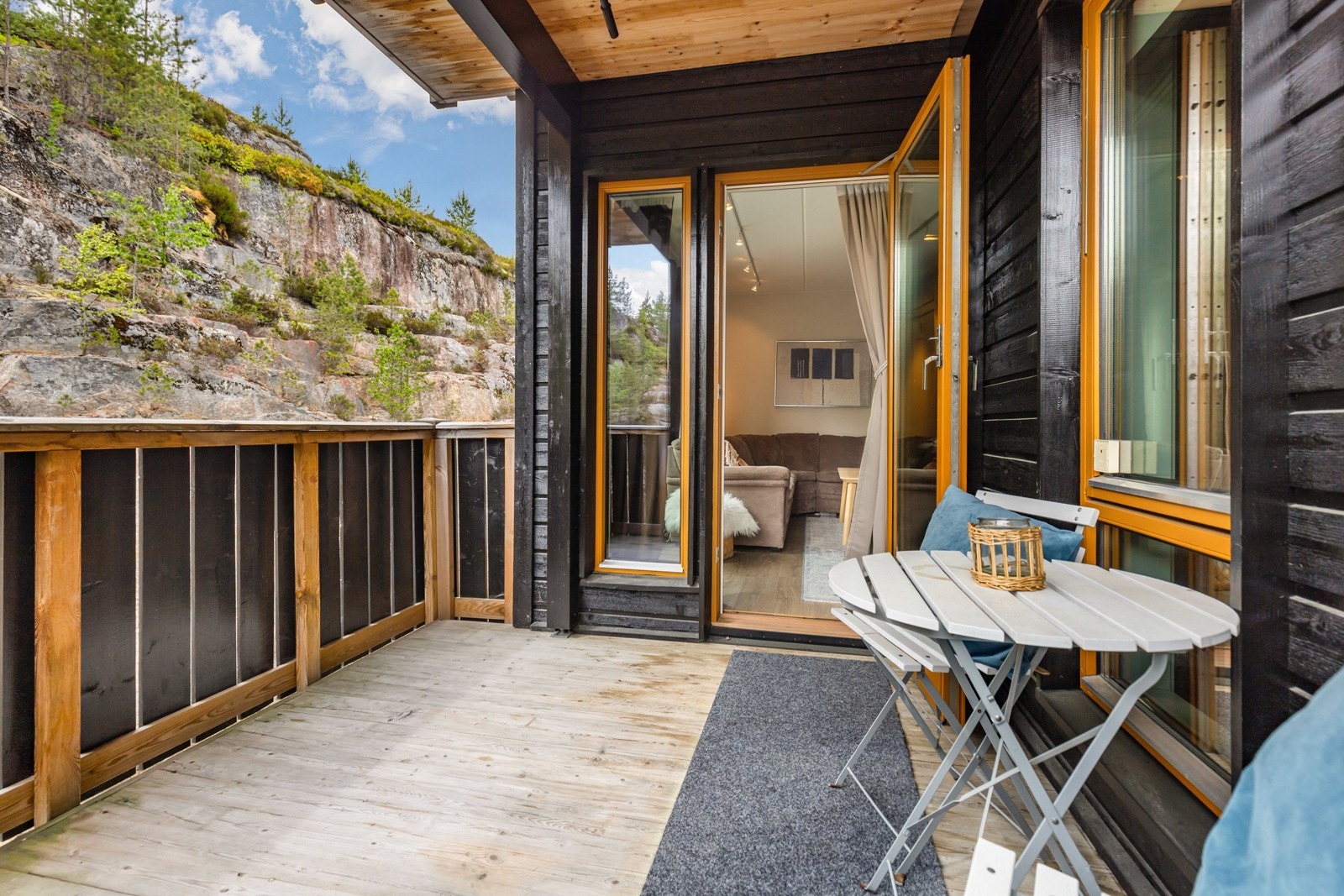 Her er det plass til sittegruppe. Galleribilde