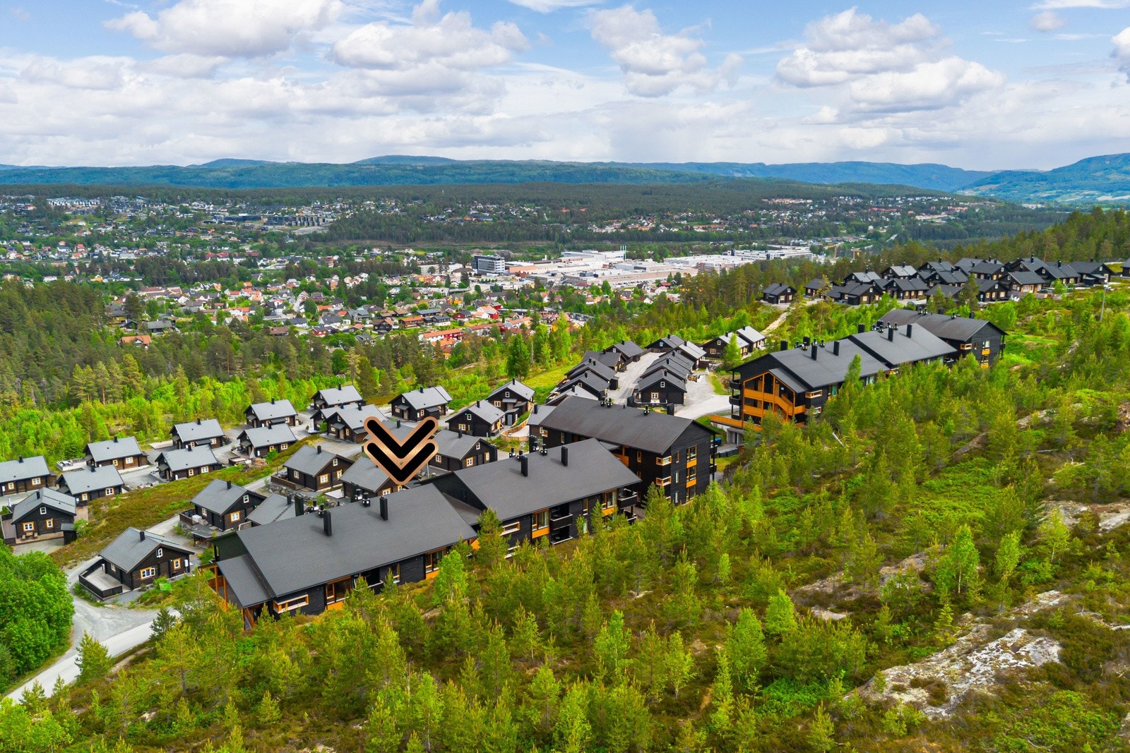 Kort vei til Kongsberg sentrum og servicetilbud Galleribilde