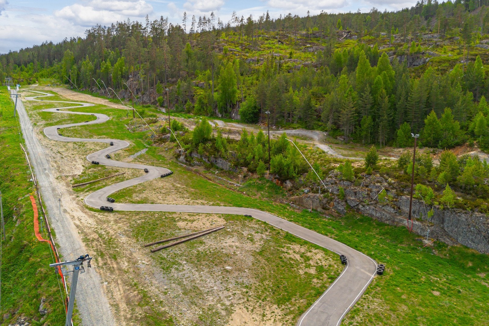Nyetablert bilbane på Skimore Kongsberg. Galleribilde