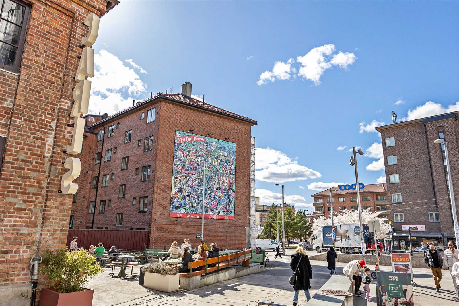 Carl Berner er også innenfor rekkevidde, med godt utvalg av kollektivtransport Galleribilde