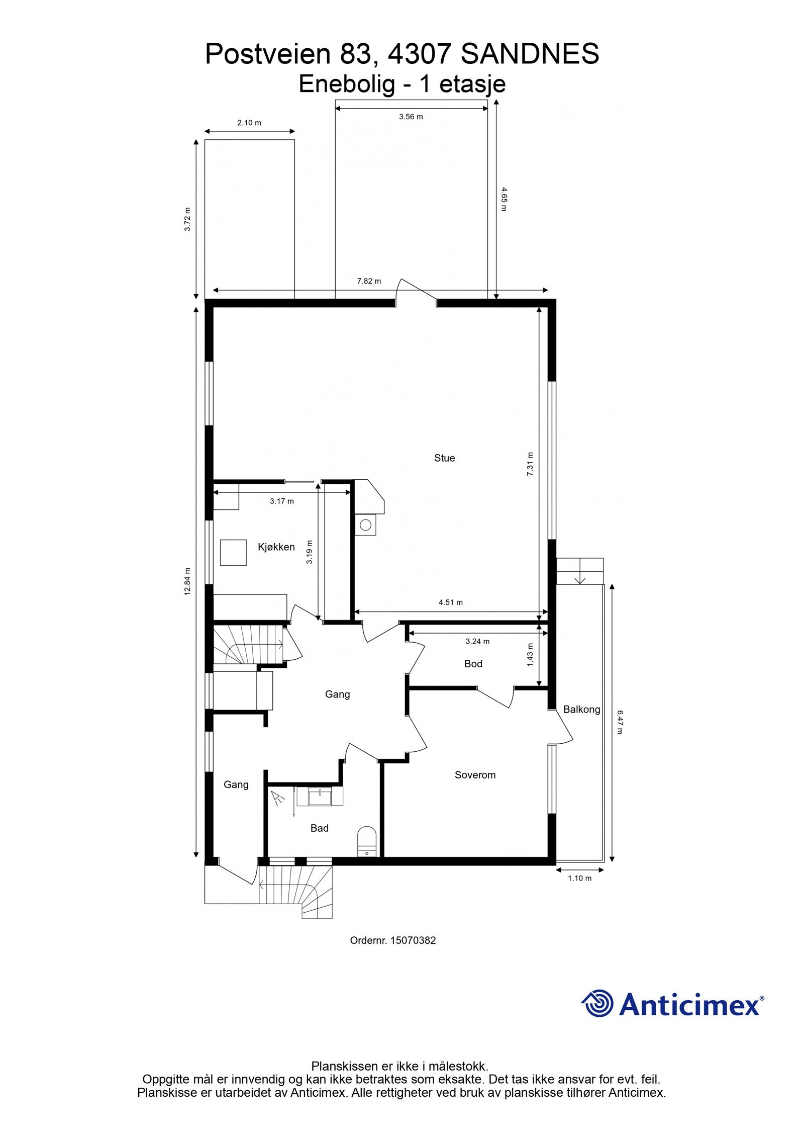 Plantegning - 1 etasje Galleribilde