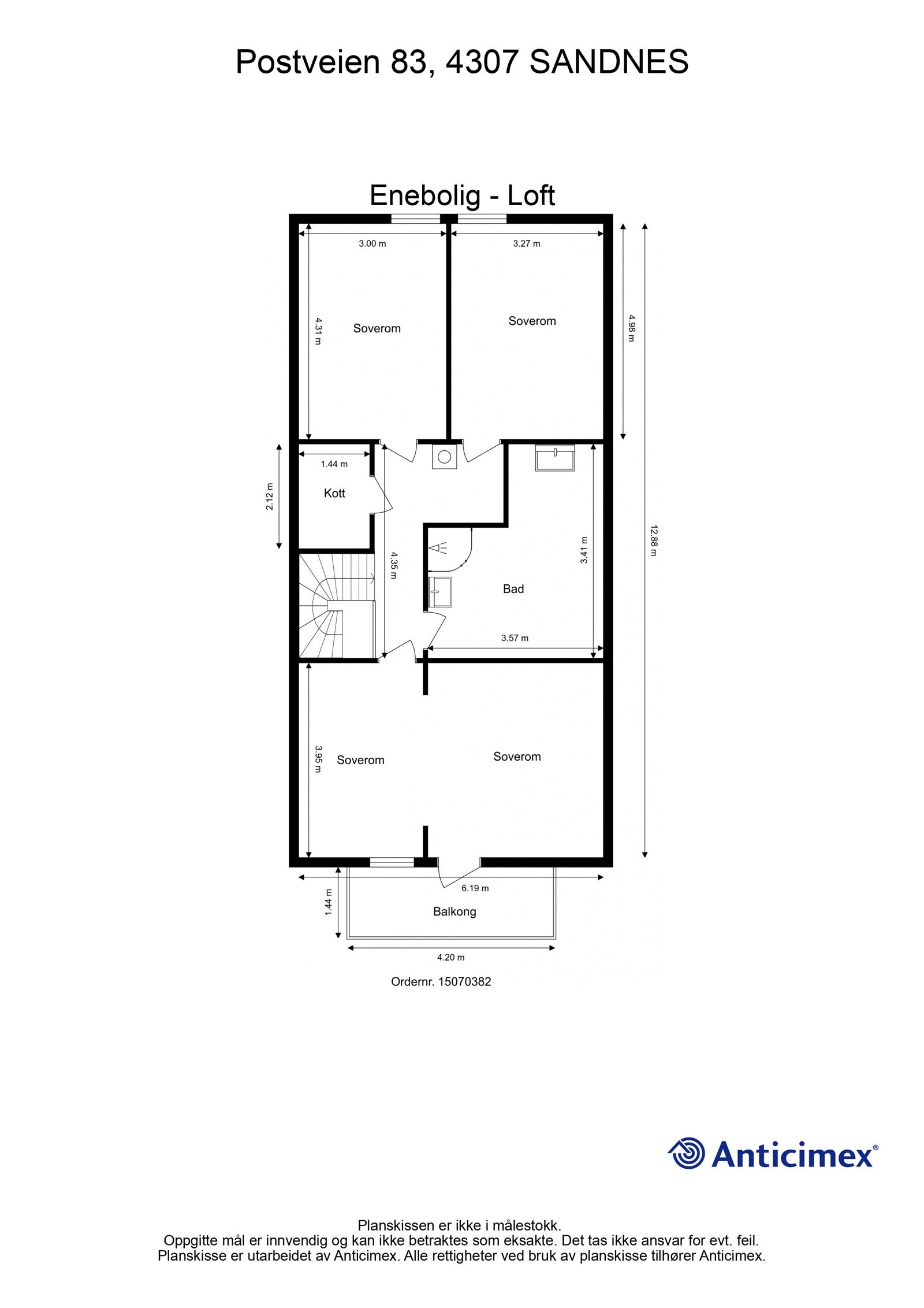 Plantegning 2.etasje Galleribilde