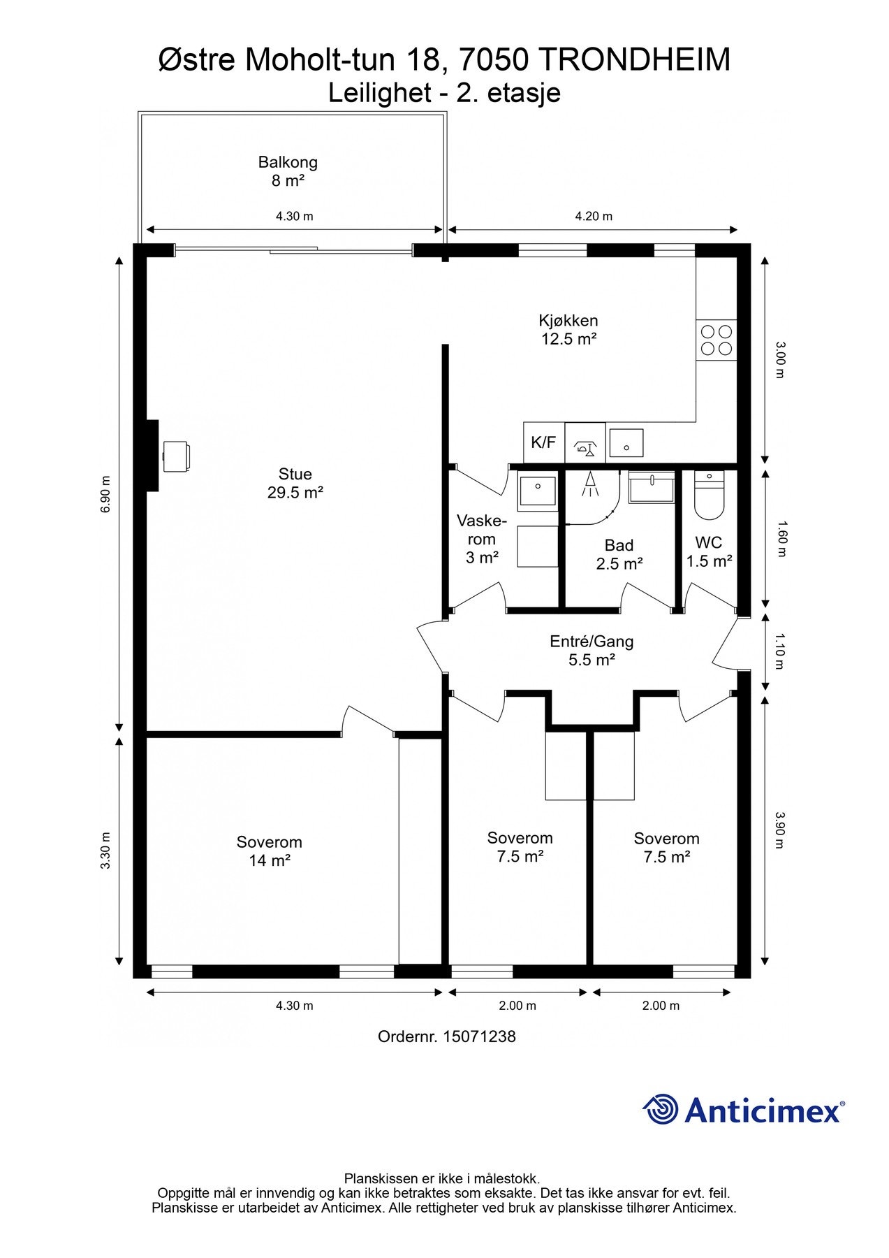 Plantegning - leilighet Galleribilde