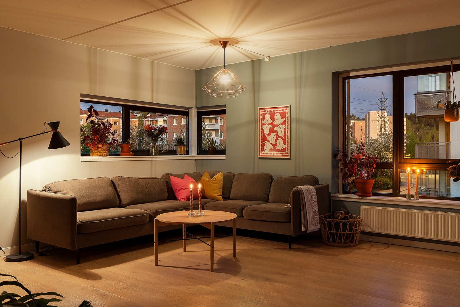 Stue kveld Galleribilde