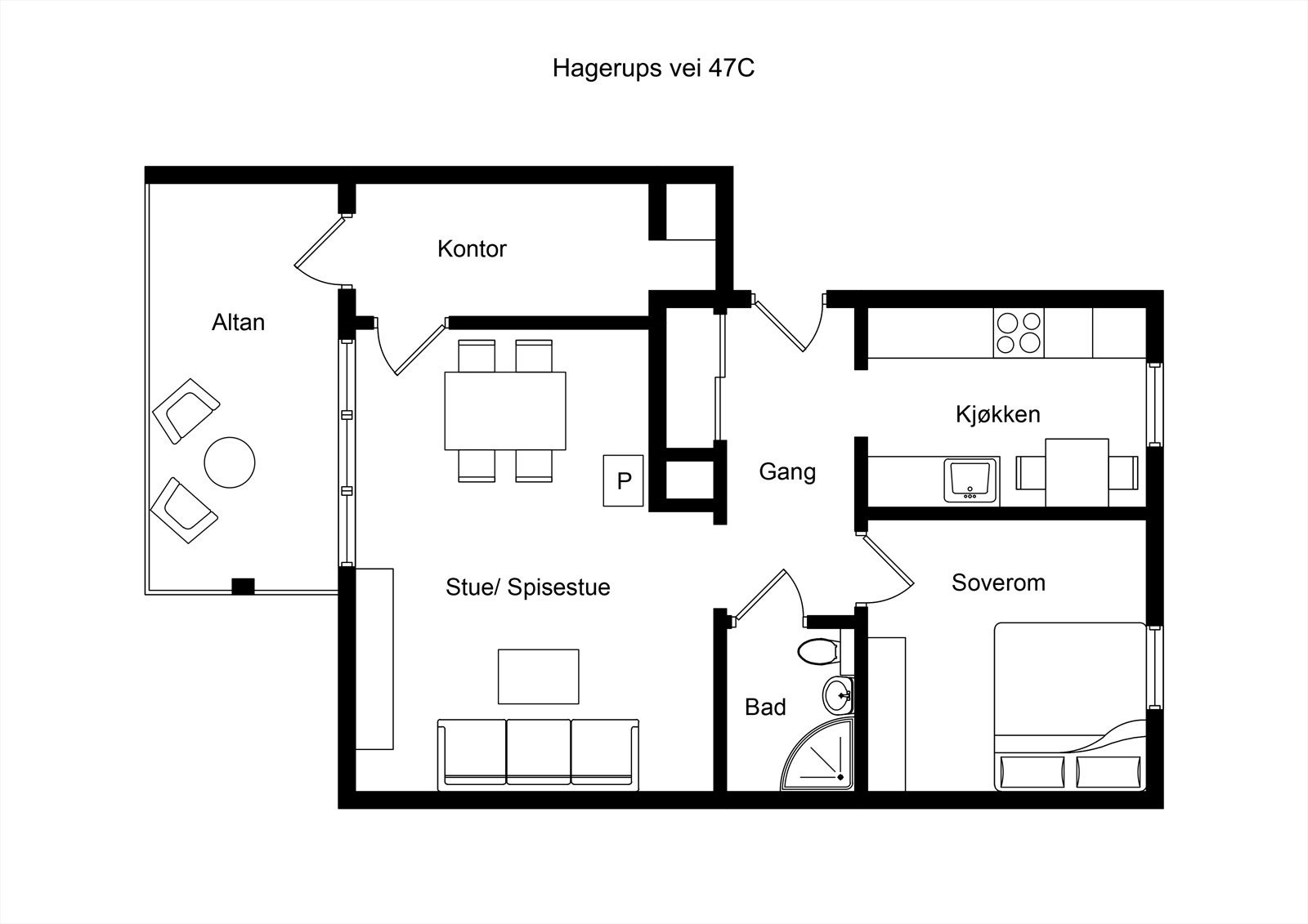 Planskisse Galleribilde