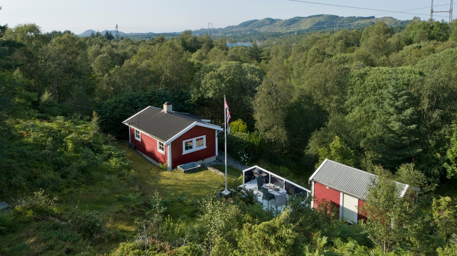 Hytten har et tilhørende anneks. Galleribilde