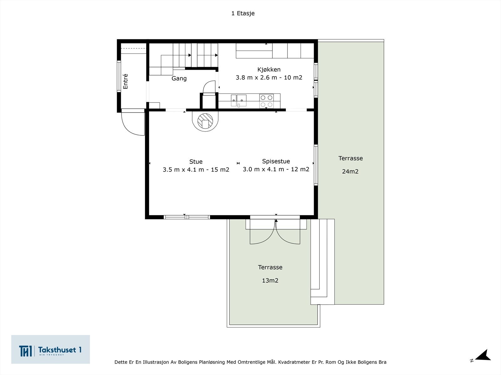 Plantegning - 1. etasje Galleribilde