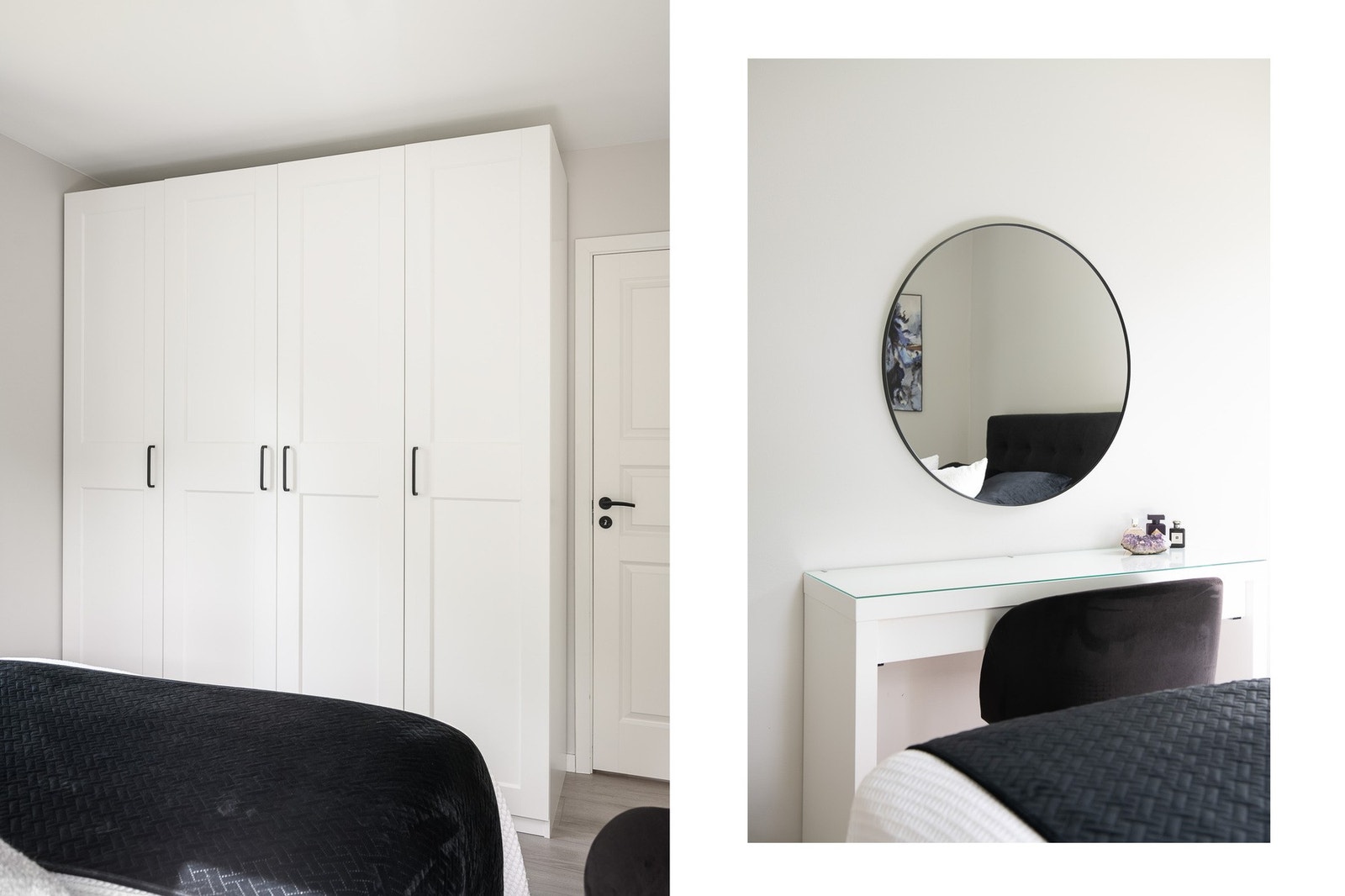 God plass til både nattbord og stor garderobe. Galleribilde
