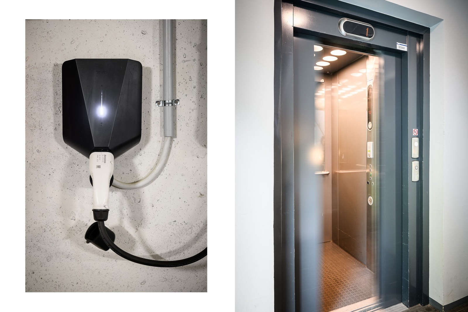 Det er heis i bygget som bringer deg rett ned garasjeannlegget.. Galleribilde