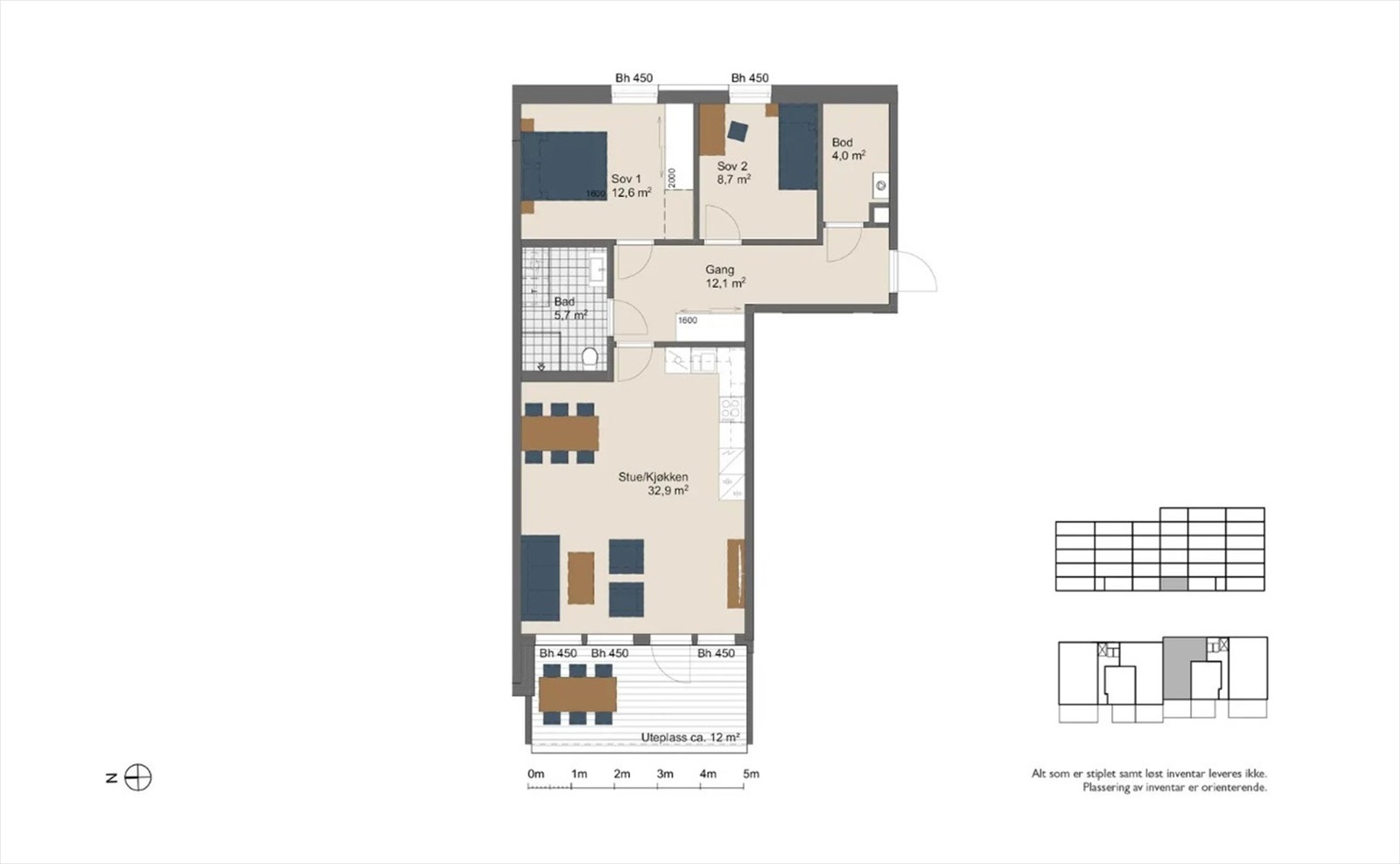 Salg av kontraktsposisjon | Gjennomgående planløsning og vestvendt markterrasse. Det medfølger kjellerbod på ca. 5 m² og garasjeplass. Galleribilde